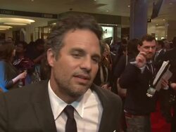 INTERVIEW: Mark Ruffalo on what attracted him to the role at Avengers Assemble European Premiere at Westfield on April 19, 2012 in London, England (Footage by WireImage Video/Getty Images) Stock Footage