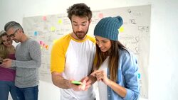 Creative busines people social networking Stock Footage