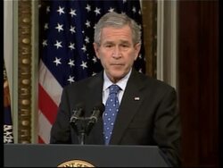 President on US strategy in Iraq, considers increase of troops, ADDS bites News Clip