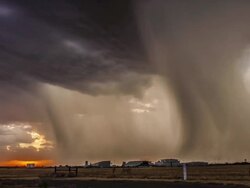 Stormy Sunset Stock Footage