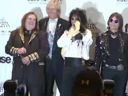 Michael Bruce, Alice Cooper, Dennis Dunaway, Neal Smith and Michael Bruce  Stock Footage