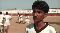 Slum children receive world class football training News Clip