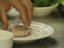 Preparation of a chicken meal  Stock Footage
