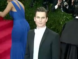 Matt Bomer at 'Charles James: Beyond Fashion' Costume Institute Gala - Arrivals Stock Footage