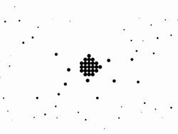 CIRCLE - energetic field, pure black dots (TRANSITION) Stock Footage