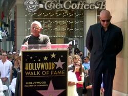 Red Carpet, Vin Diesel recieving his Hollywood Walk Of Fame Star part 3/5 Stock Footage
