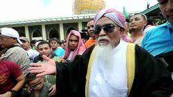 CLEAN: Philippine Muslim cleric leads bin Laden prayers and march News Clip
