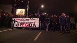 CLEAN : 15000 join anti Islam protest in eastern Germany News Clip