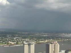Time Lapse Of New Orleans On Cloudy Day Stock Footage