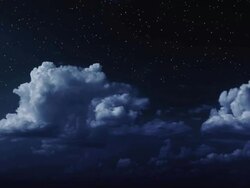 T/L Moonlight clouds Stock Footage
