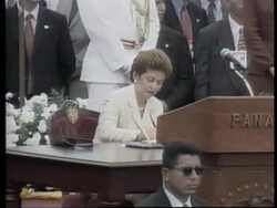 PANAMA: PANAMA CANAL TRANSFER CEREMONY News Clip