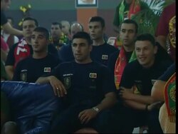 Portuguese police watch World Cup Instructional Video