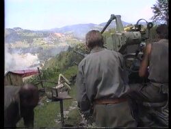 Bosnia - Victorious Mladic In Embattled Srebrenica News Clip