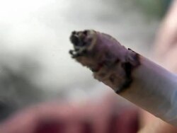 HD 1080i Closeup of Cigarette 2 Stock Footage