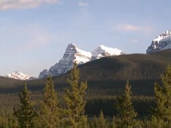 Beautiful Landscape in the Rocky Mountains Stock Footage