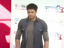 Kellan Lutz at the T-Mobile Magenta Carpet At The 2011 NBA All-Star Game at Los Angeles CA. (Footage by WireImage Video/GettyImages) Stock Footage