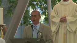 CLEAN : French Catholics pray for France on Assumption Day News Clip
