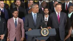 World Series holders the San Francisco Giants meet President Obama. News Clip