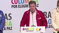 VOICED : Santos: Colombia elige entre guerra y paz News Clip