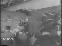 Captain Eddie Rickenbacker Visits Willow Run Plant News Clip