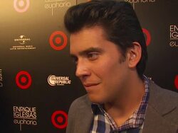 INTERVIEW: Gustavo Galindo on if he's an Enrique Iglesias fan (Footage by WireImage Video/GettyImages) Stock Footage