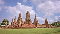 Chaiwattanaram Temple Thailand Stock Footage