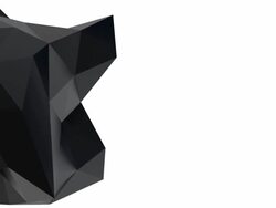 Black geometric shape Stock Footage