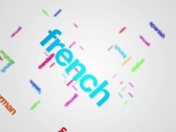 Languages words composition Stock Footage