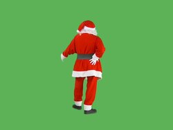 Santa dancing Stock Footage