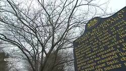 Commemorative plaque at Three Mile Island News Clip