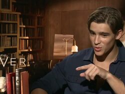 INTERVIEW - Brenton Thwaites on what happened behind the scenes at 'The Giver' Press Junket Stock Footage