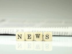 NEWS - newspapers in the background Stock Footage
