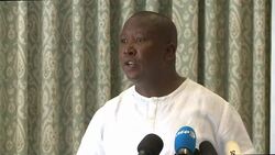 CLEAN : South Africa: Malema discusses miner deaths corruption Zuma News Clip