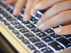 Typing Stock Footage