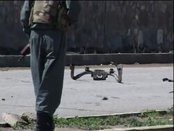 WRAP At least 12 dead in suicide car bomb, hospital, Karzai sot News Clip