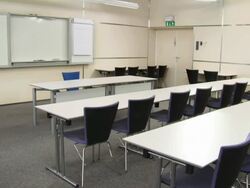 HD DOLLY: Lecture Room Stock Footage