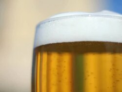 HD Full Beer Glass Stock Footage