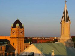 Bell towers of Savannah Stock Footage