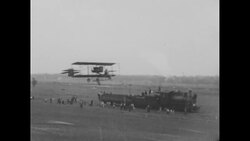 Plane takes off in early 1910s News Clip