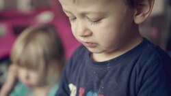 Little Kids Eating Corn on the Cob Stock Footage