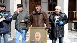 CLEAN : Stalins hometown remembers him on 62nd anniversary of his death News Clip