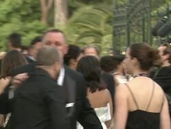 amfAR CEO Kevin Frost at the amfAR Gala Red Carpet Arrivals : 64th Cannes Film Festival at Antibes . (Footage by WireImage Video/GettyImages) Stock Footage