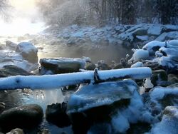 winter cascade in tirol Stock Footage