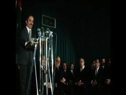 SYND 02-12-73 HUSSEIN OPENS PARLIAMENT News Clip