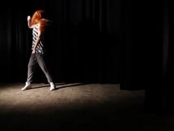 Dancer on stage in a theater. Stock Footage