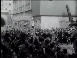 Rome's New Highway Opened by Mussolini News Clip