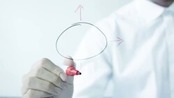 Hand drawing chart. Stock Footage