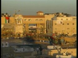 Daylight shot of the Muqata ahead of burial News Clip