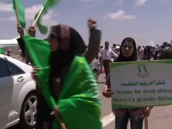 Zuma Arrives For Gadaffi Peace Talks News Clip