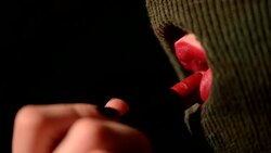 Dangerous and beautiful criminal girl Stock Footage